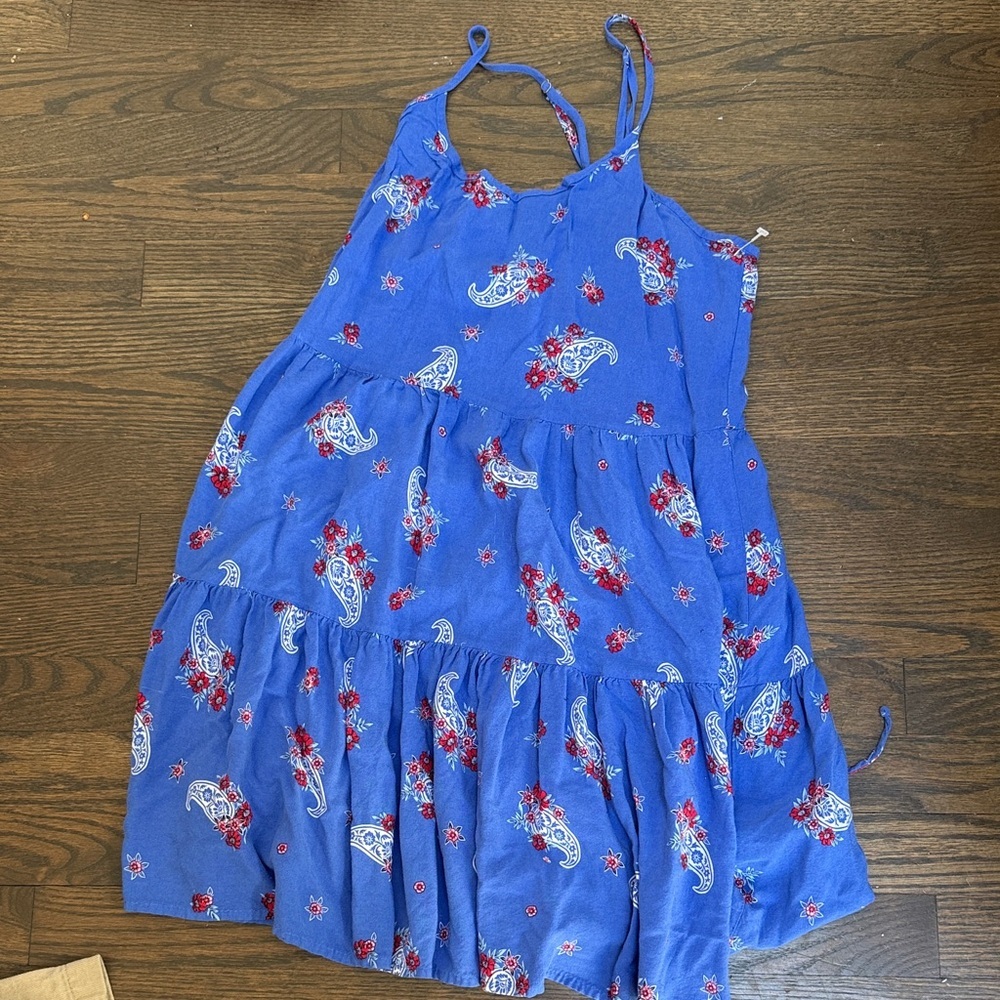 Mudd Blue Paisley & Floral Tiered Sundress